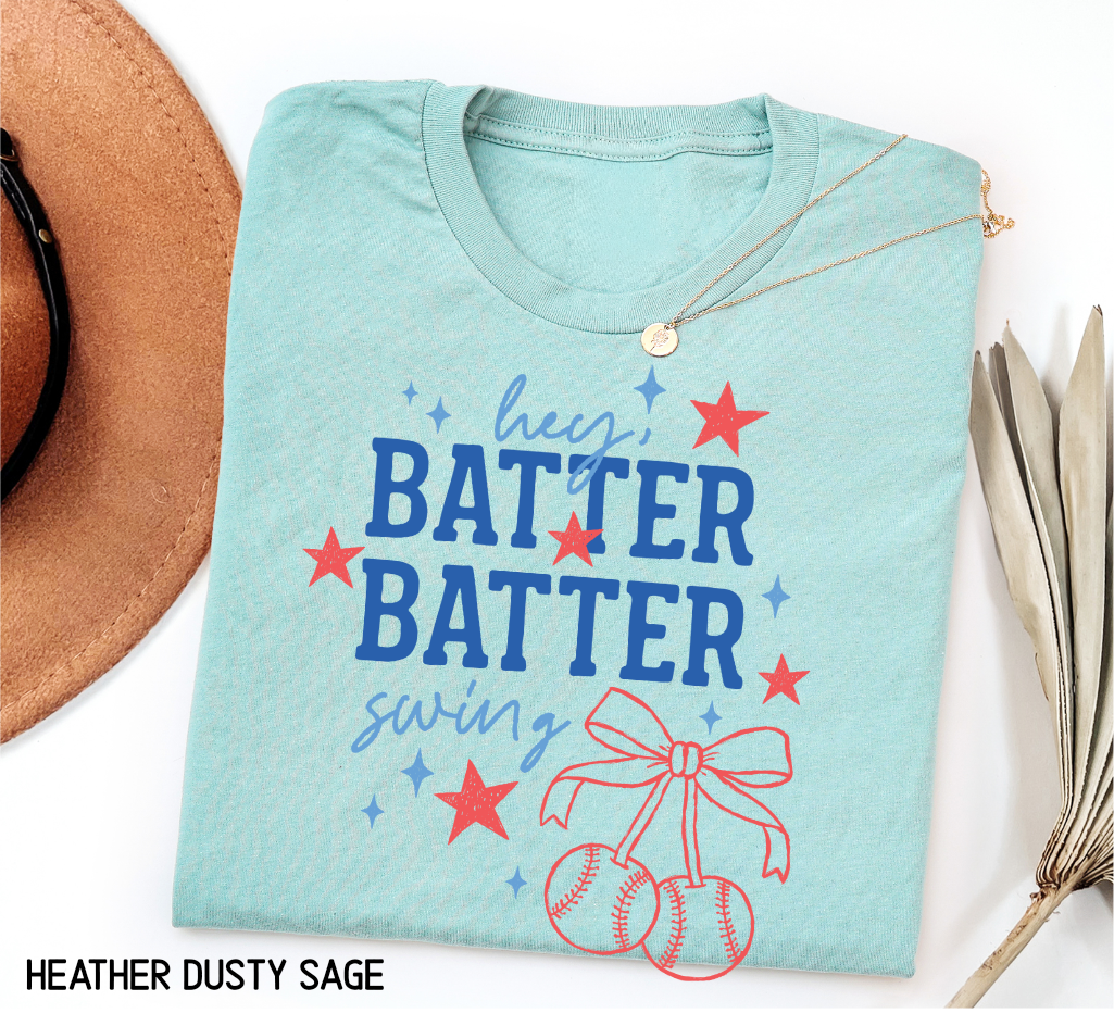 Coquette Hey Batter Batter Swing Adult T-shirt