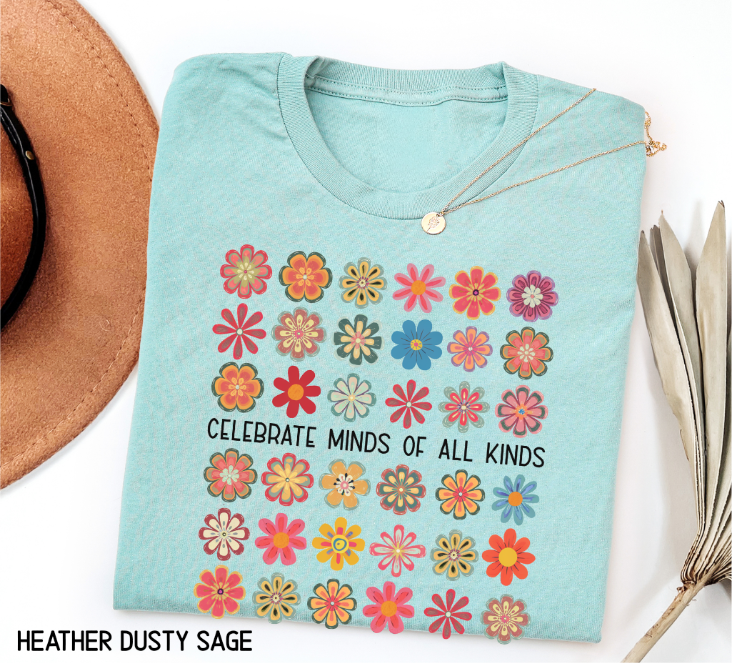 Celebrate Minds of All Kinds Adult T-shirt