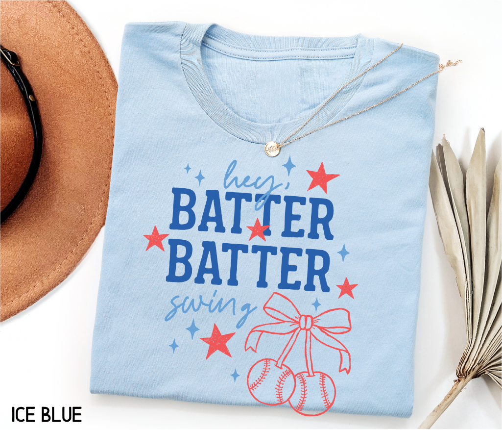 Coquette Hey Batter Batter Swing Adult T-shirt