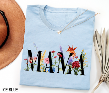 Wildflower Mama Adult T-shirt