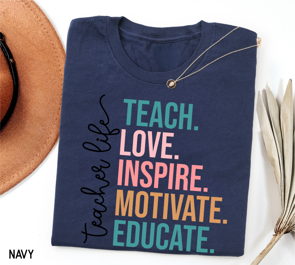 Teacher Life Adult T-shirt