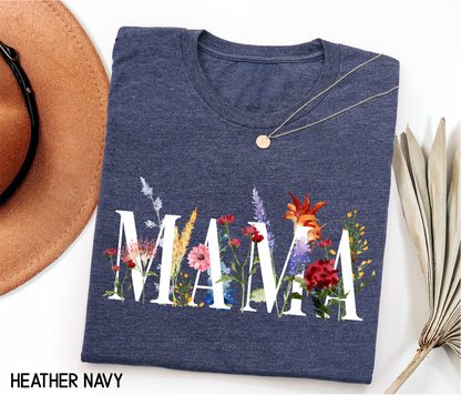 Wildflower Mama Adult T-shirt