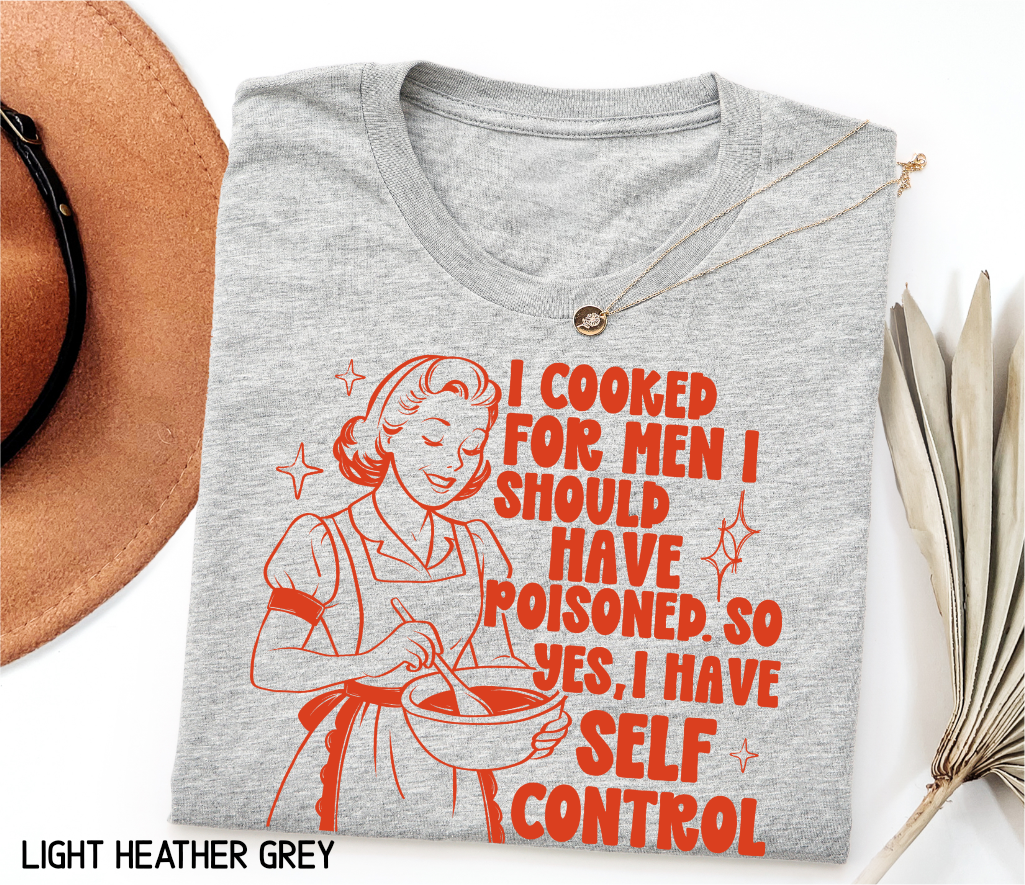 I Cooked for Men Adult T-shirt