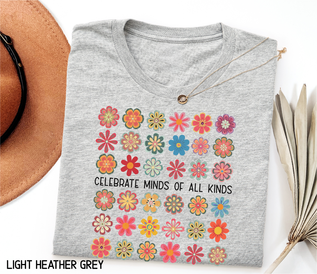Celebrate Minds of All Kinds Adult T-shirt