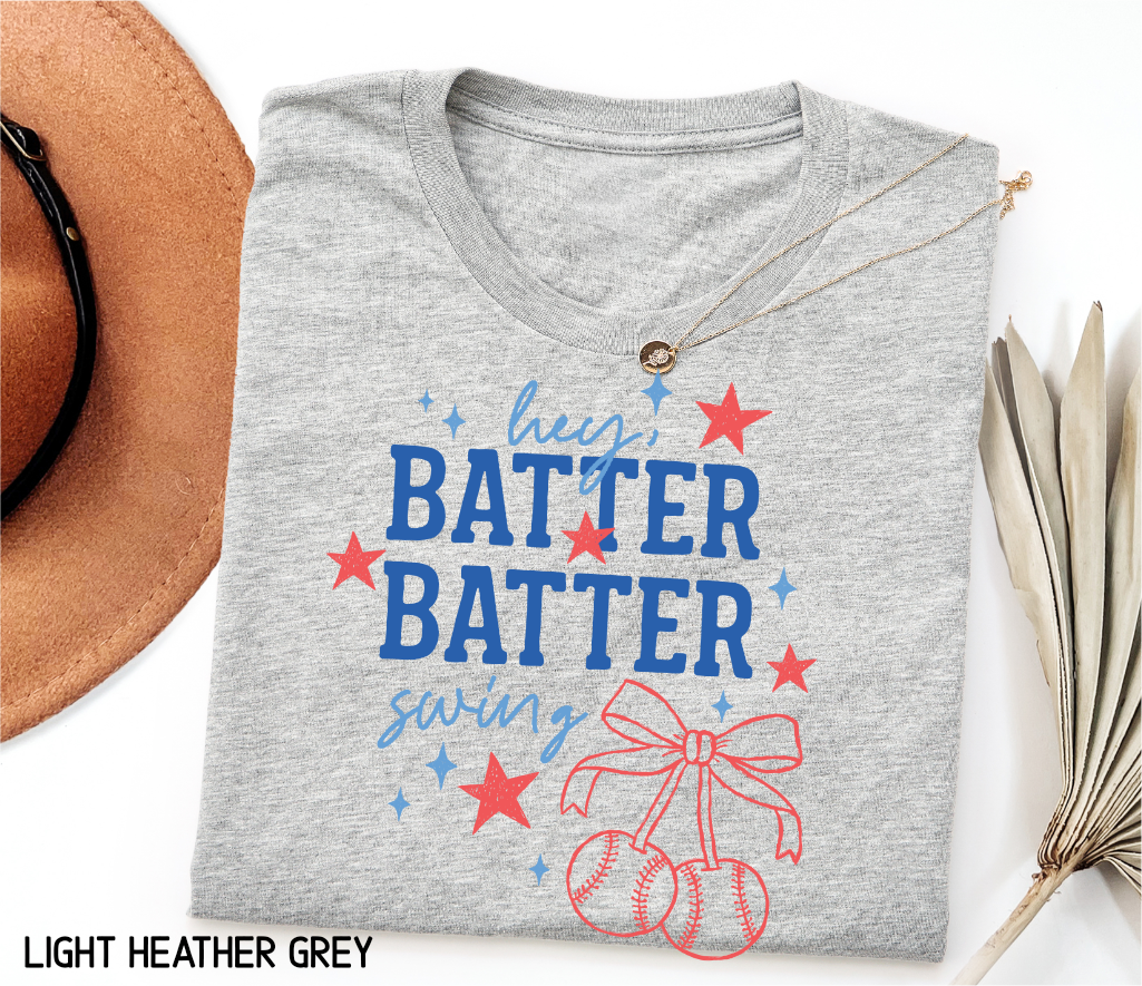 Coquette Hey Batter Batter Swing Adult T-shirt
