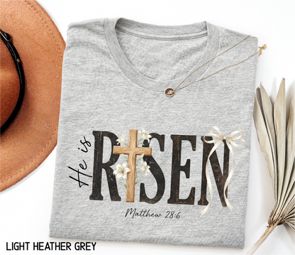 He Is Risen Adult T-shirt