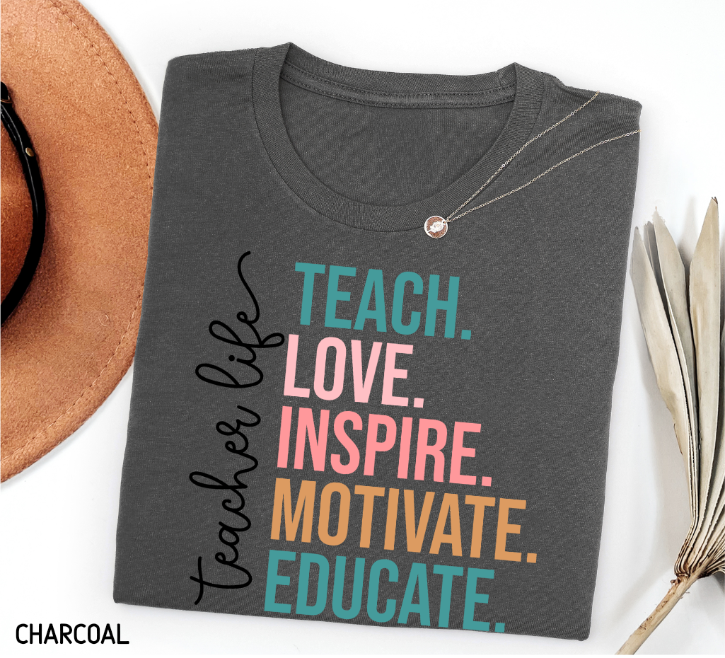 Teacher Life Adult T-shirt