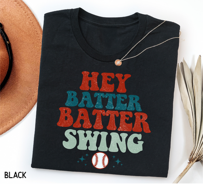 Hey Batter Batter Swing Adult T-shirt