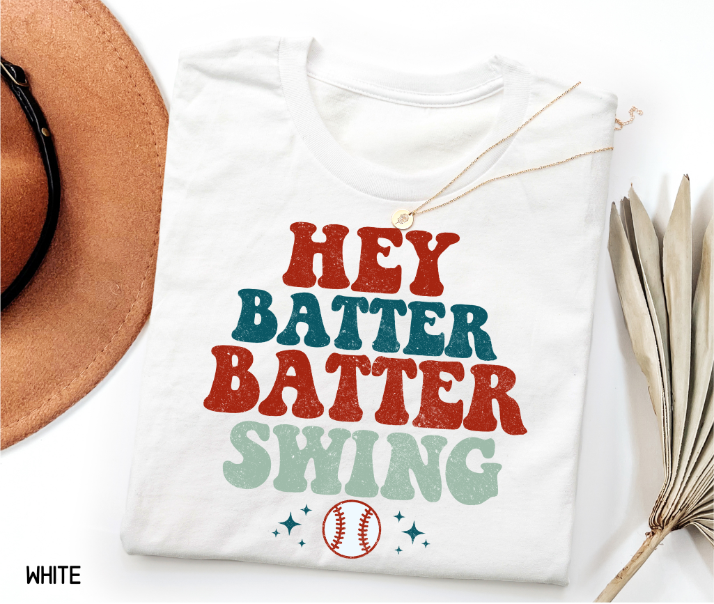 Hey Batter Batter Swing Adult T-shirt