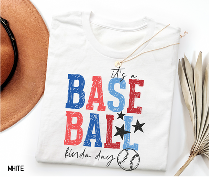 It's a Baseball Kinda Day Adult T-shirt