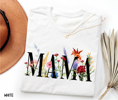 Wildflower Mama Adult T-shirt