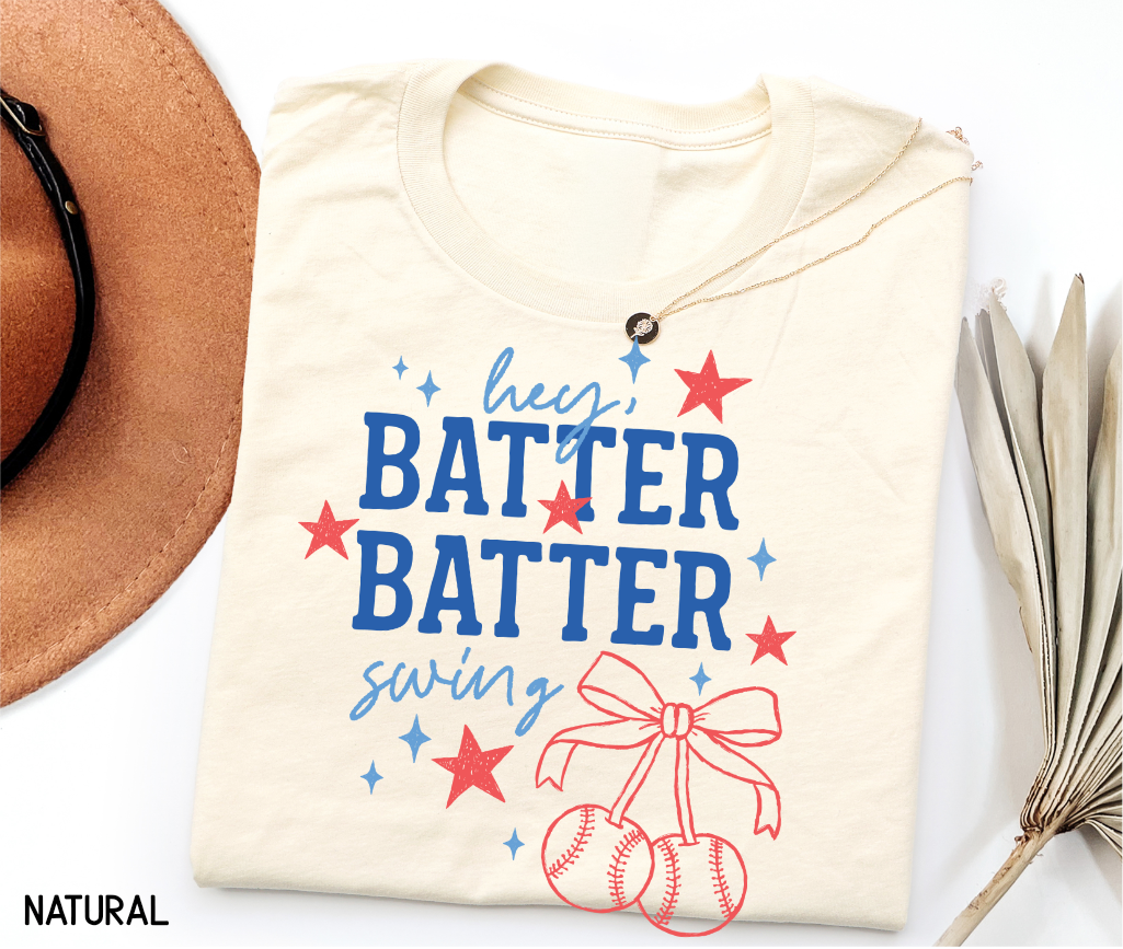 Coquette Hey Batter Batter Swing Adult T-shirt