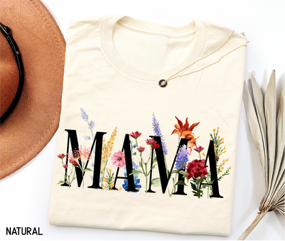 Wildflower Mama Adult T-shirt