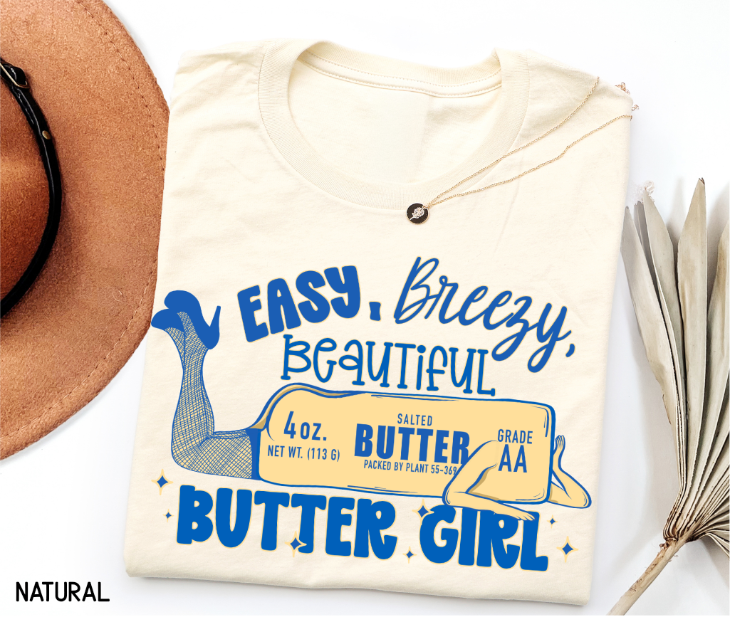 Butter Girl Adult T-shirt