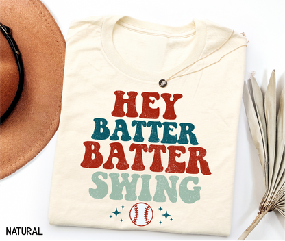 Hey Batter Batter Swing Adult T-shirt