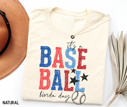 It's a Baseball Kinda Day Adult T-shirt