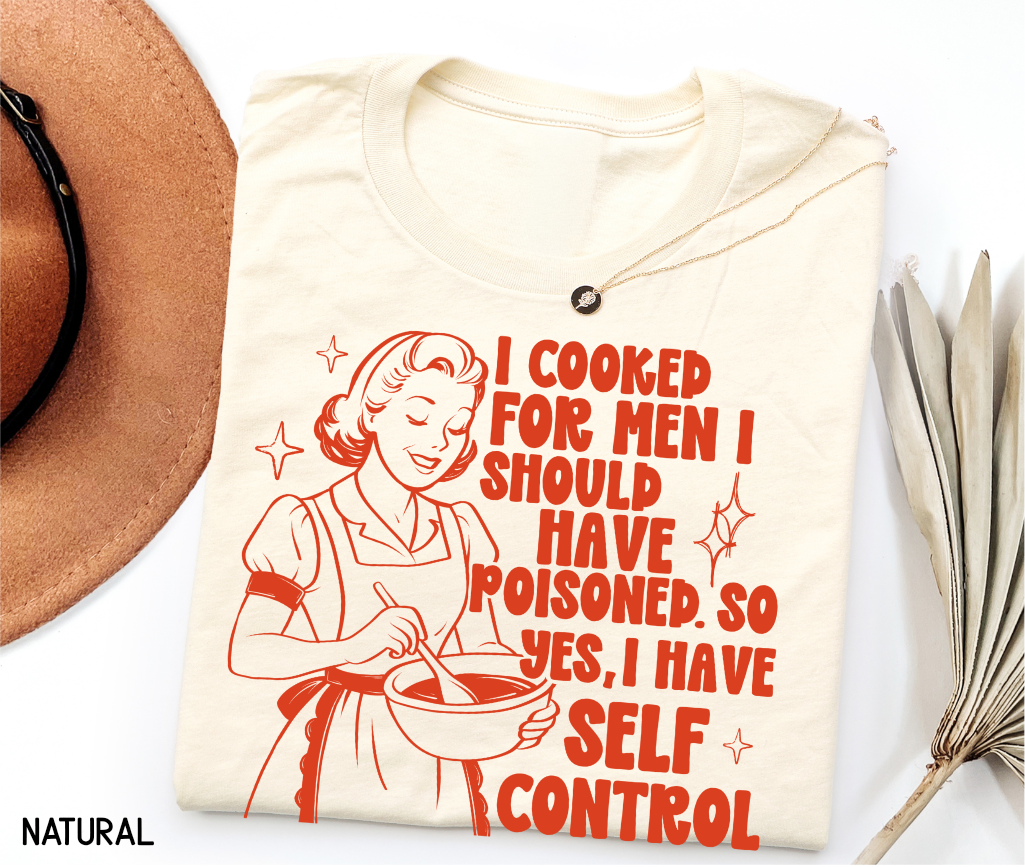 I Cooked for Men Adult T-shirt