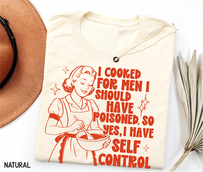 I Cooked for Men Adult T-shirt
