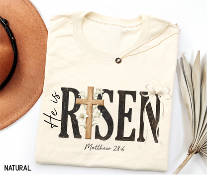 He Is Risen Adult T-shirt