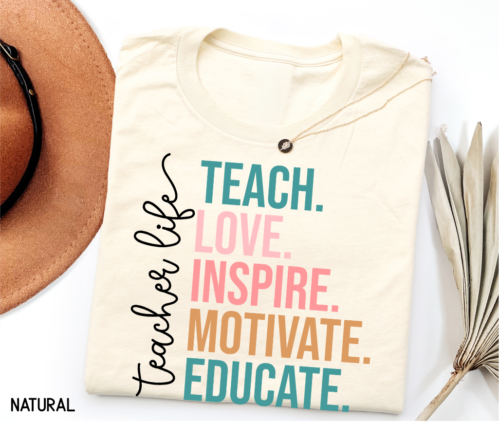 Teacher Life Adult T-shirt