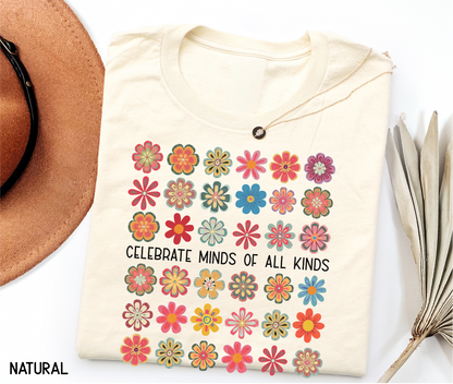 Celebrate Minds of All Kinds Adult T-shirt