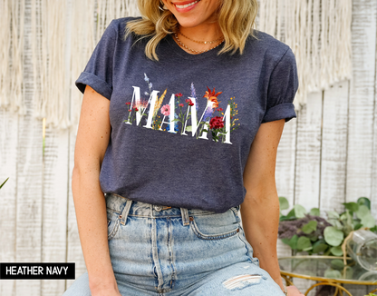 Wildflower Mama Adult T-shirt