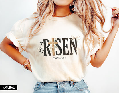 He Is Risen Adult T-shirt
