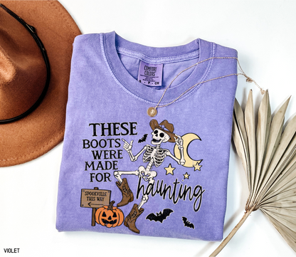 These Boots Were Made for Haunting Adult Comfort Colors T-Shirt