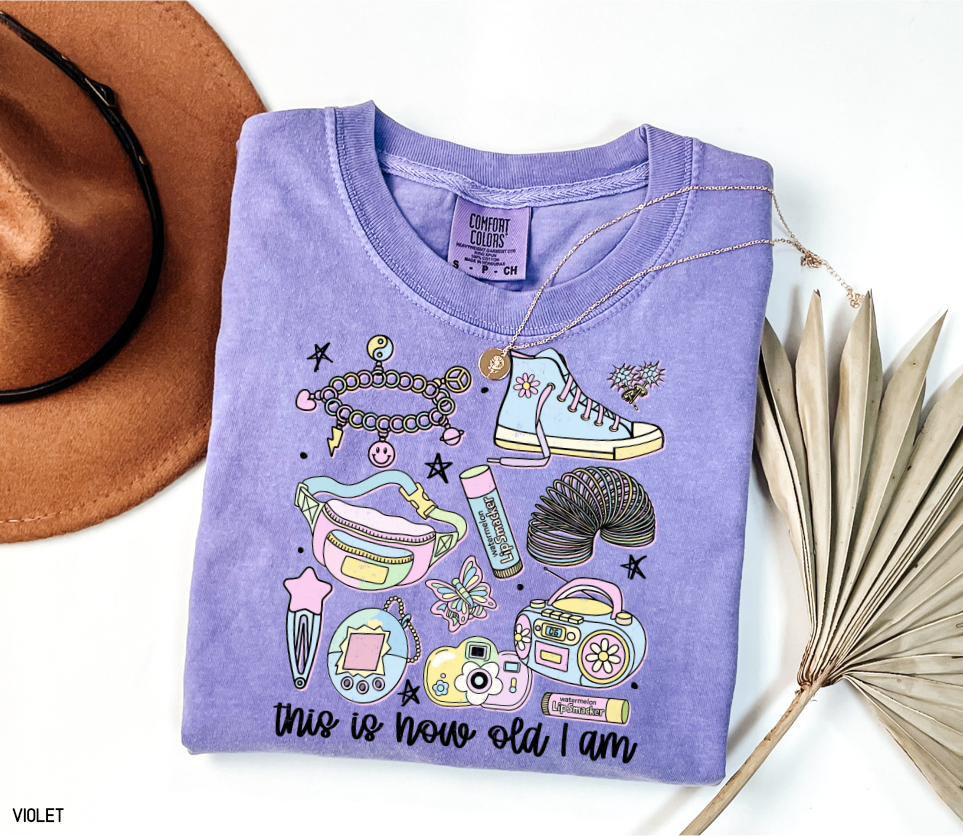 This is How Old I Am Adult Comfort Colors T-Shirt