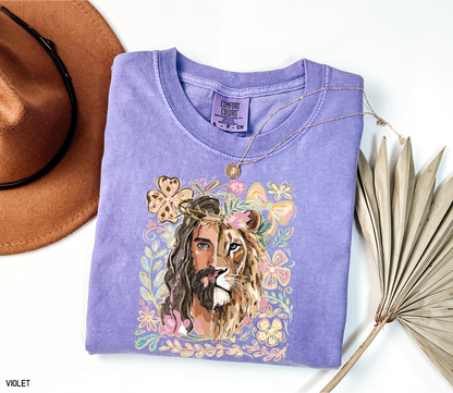 Jesus Lion of Judah Adult Comfort Colors T-Shirt