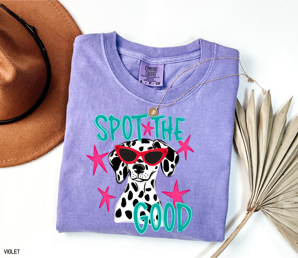 Spot The Good Dalmatian Adult Comfort Colors T-Shirt