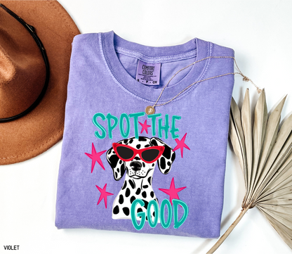 Spot The Good Dalmatian Adult Comfort Colors T-Shirt