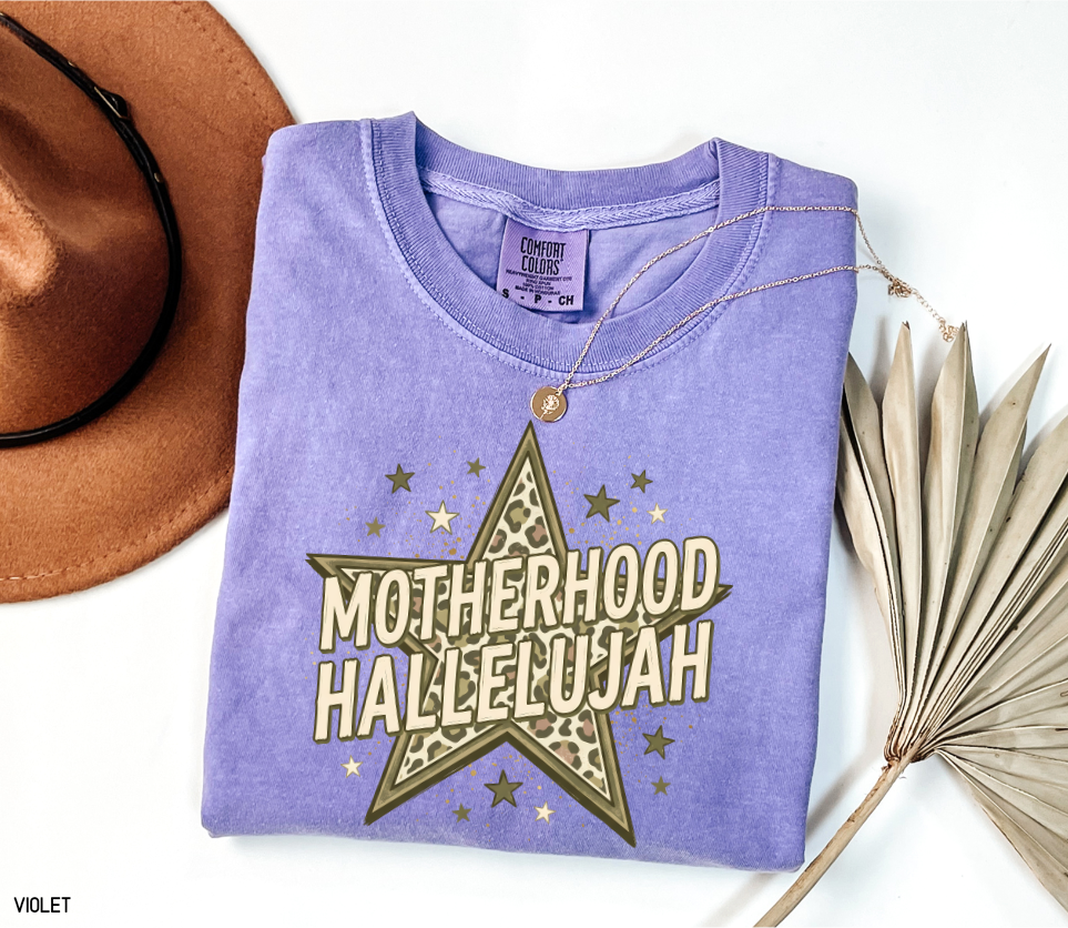Motherhood Hallelujah Adult Comfort Colors T-Shirt
