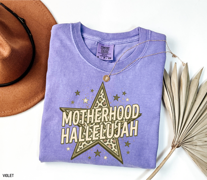 Motherhood Hallelujah Adult Comfort Colors T-Shirt