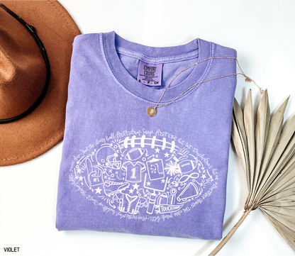 Football Adult Comfort Colors T-Shirt