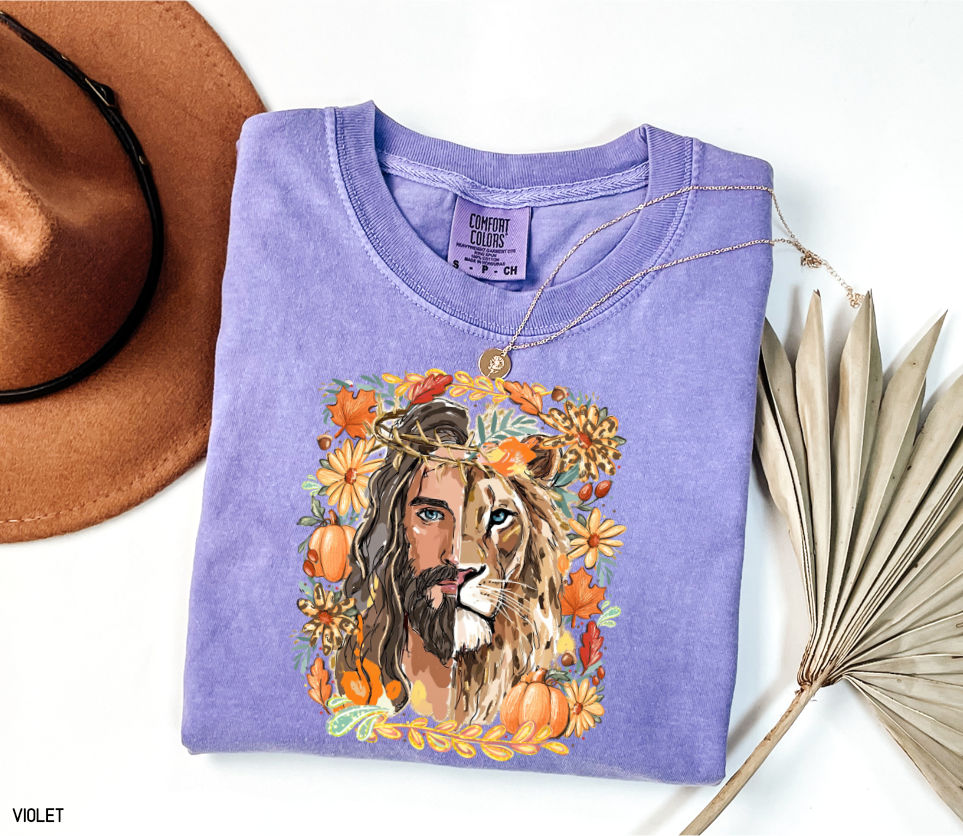 Jesus Lion of Judah Adult Comfort Colors T-shirt