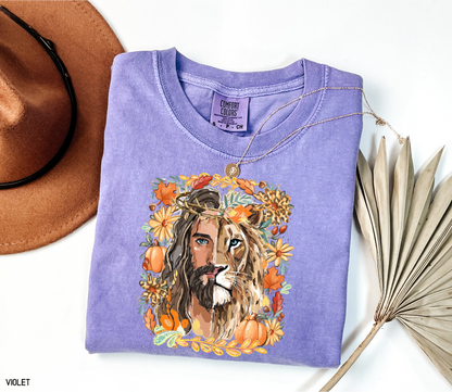 Jesus Lion of Judah Adult Comfort Colors T-shirt