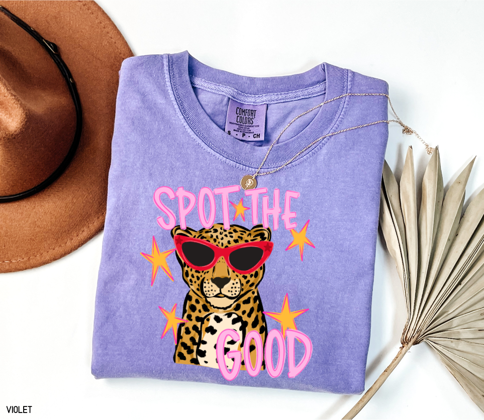 Spot The Good Leopard Comfort Colors T-Shirt