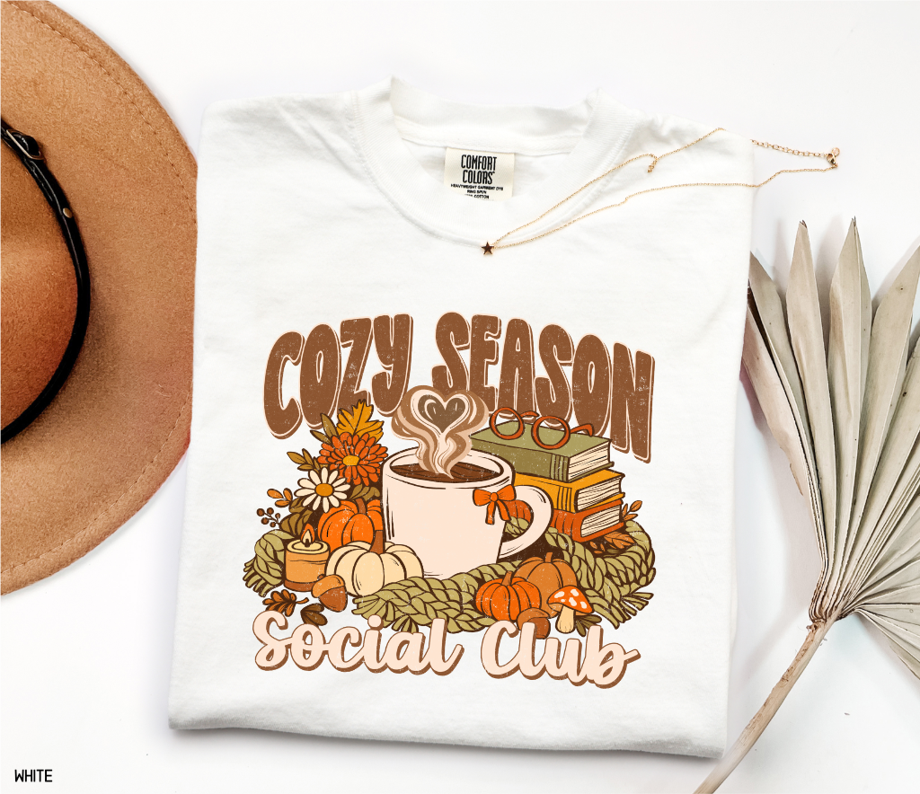 Cozy Season Social Club Adult Comfort Colors T-Shirt