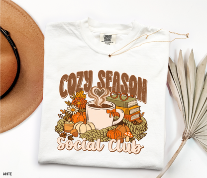 Cozy Season Social Club Adult Comfort Colors T-Shirt