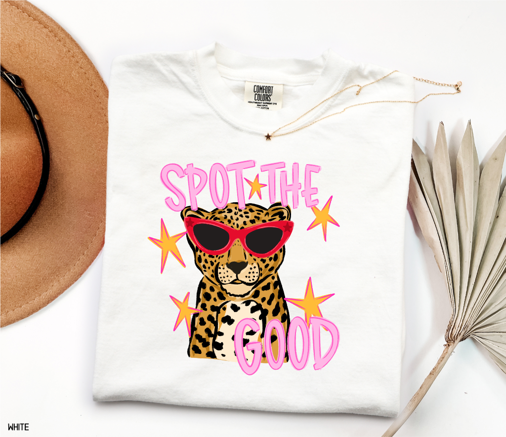 Spot The Good Leopard Comfort Colors T-Shirt