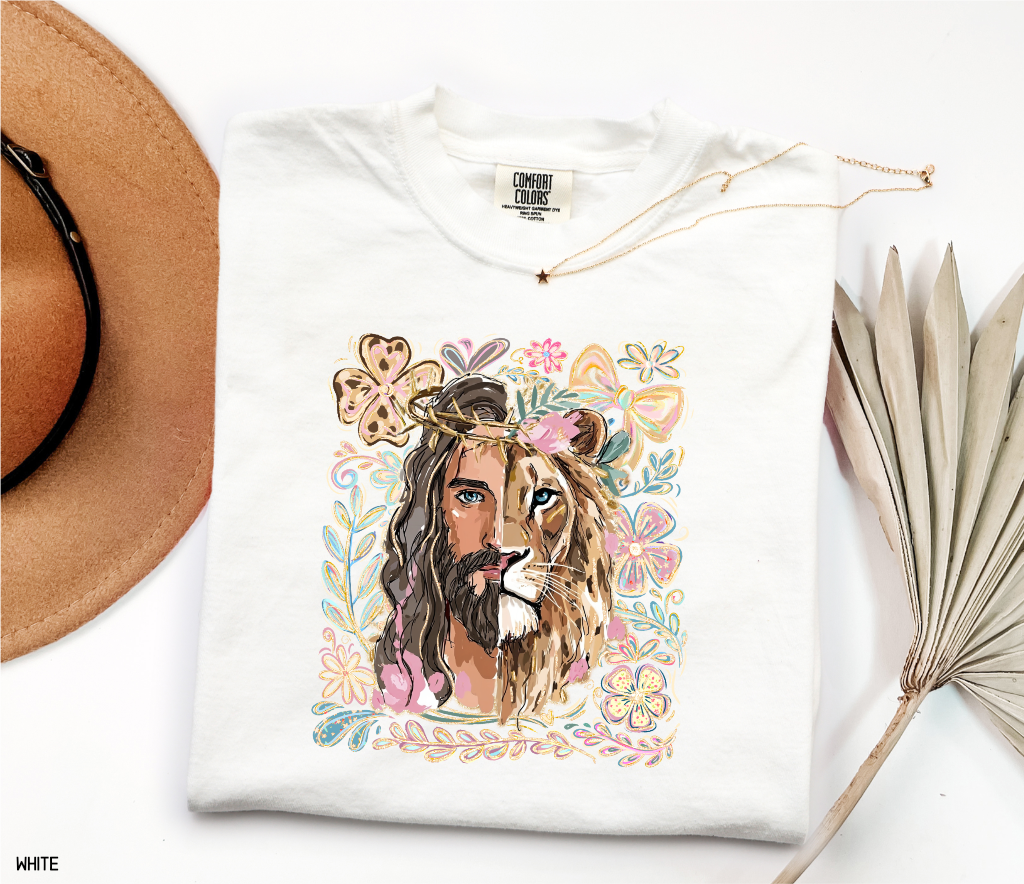 Jesus Lion of Judah Adult Comfort Colors T-Shirt