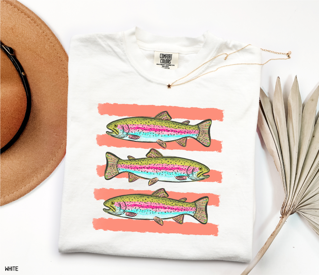 Funny Trout Adult Comfort Colors T-Shirt