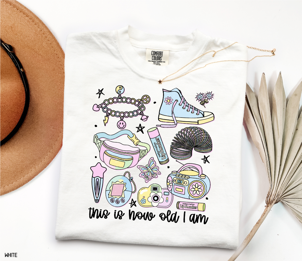 This is How Old I Am Adult Comfort Colors T-Shirt