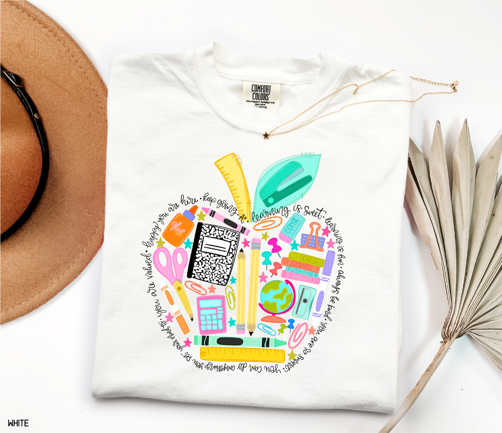 Teacher Supplies Adult Comfort Colors T-Shirt