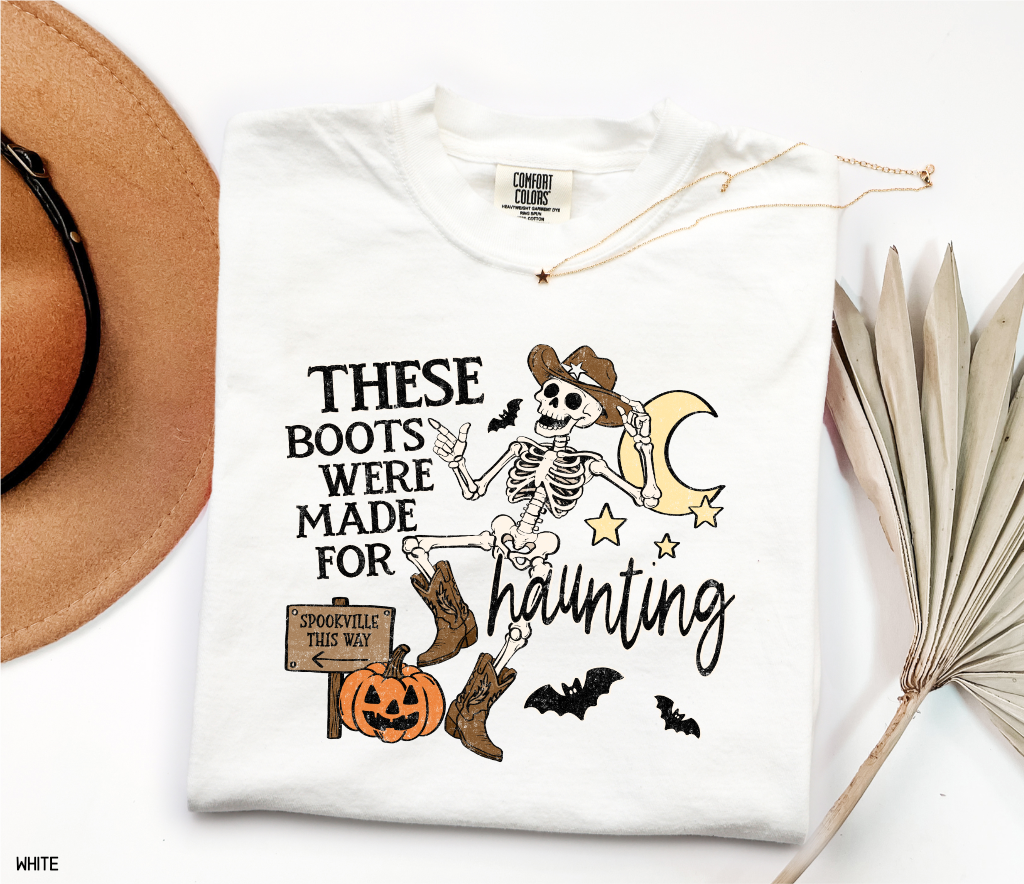 These Boots Were Made for Haunting Adult Comfort Colors T-Shirt