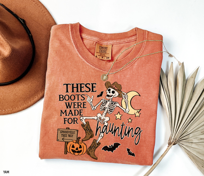 These Boots Were Made for Haunting Adult Comfort Colors T-Shirt