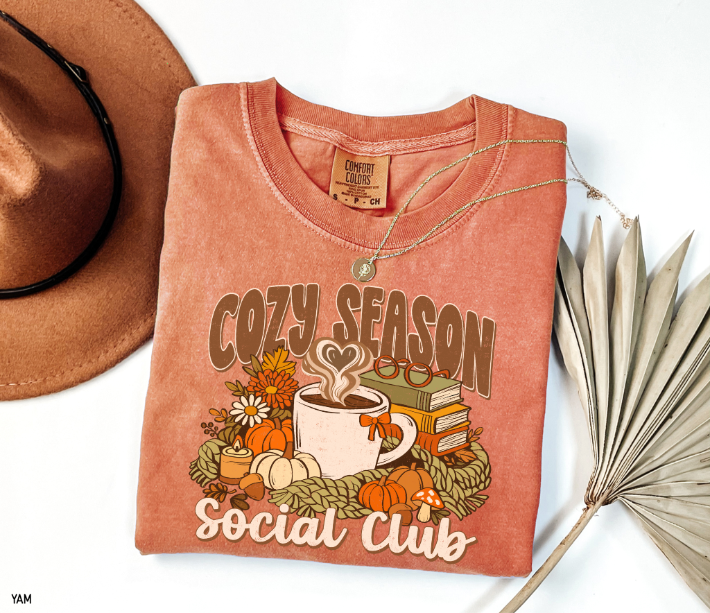 Cozy Season Social Club Adult Comfort Colors T-Shirt