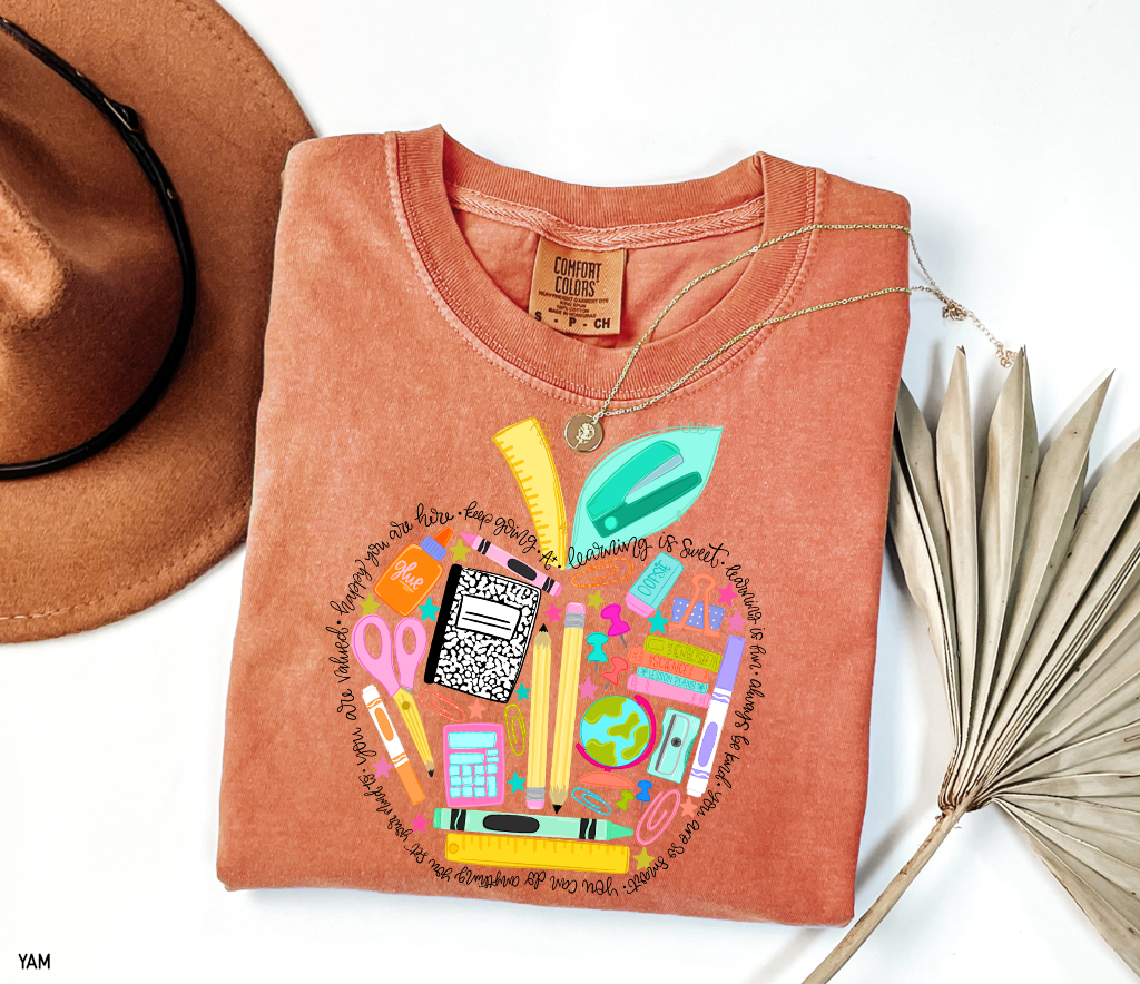 Teacher Supplies Adult Comfort Colors T-Shirt