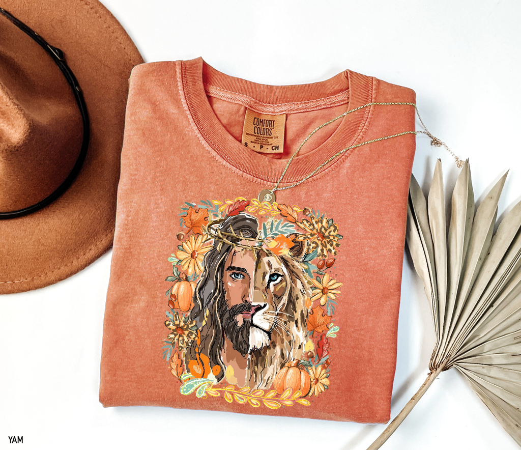 Jesus Lion of Judah Adult Comfort Colors T-shirt